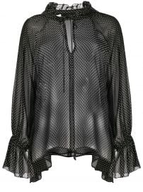 Nili Lotan sheer polka dot blouse sheer polka dot blouse at Farfetch